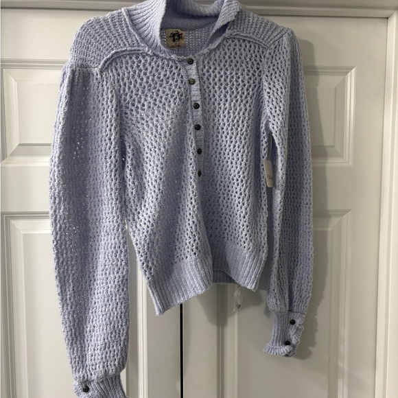 NWT $138 Free People Peri Ice Care Snowdrift Pullover Sweater Size XS - Picture 4 of 8